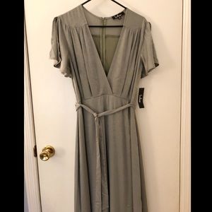 Lulu’s Sage Green maxi dress